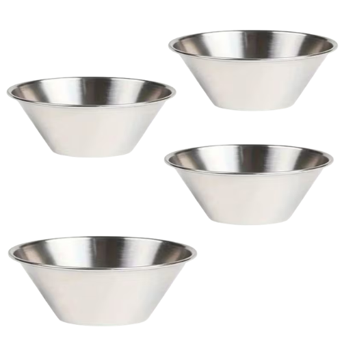 Stainless Steel Sauce Cups Set (4 Pieces)