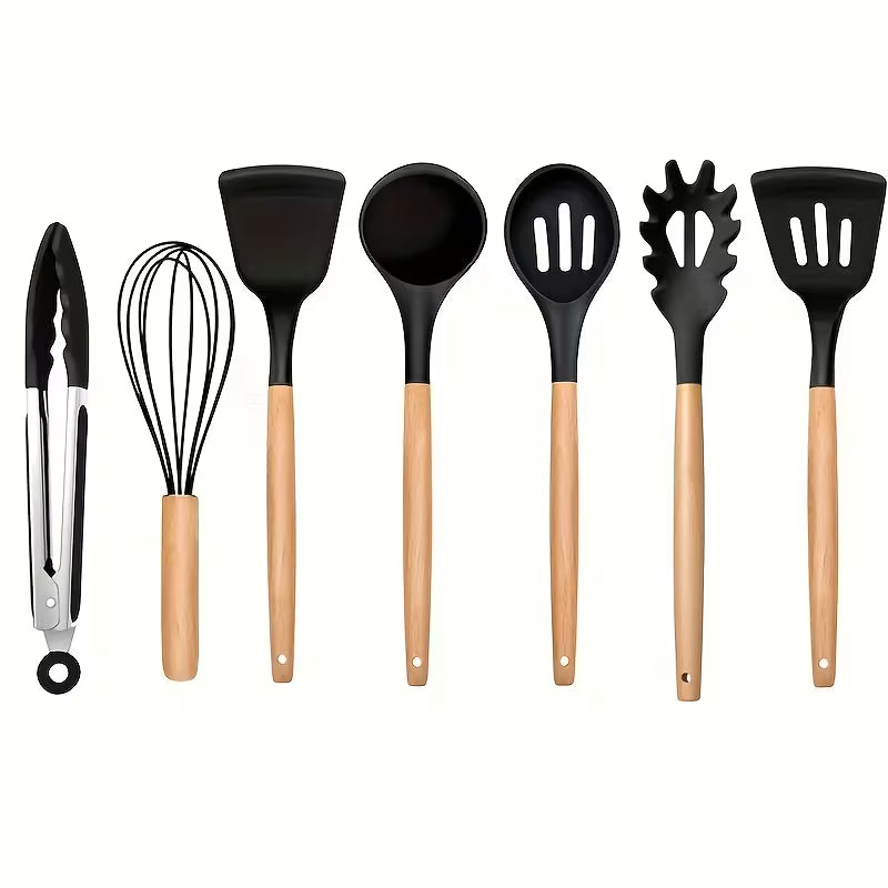 7-Piece Silicone Kitchen Utensil Set