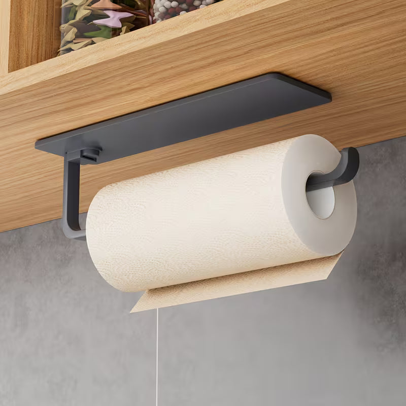 Under Cabinet Paper Towel Holder gray