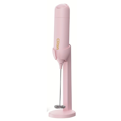Electric Milk Frother with standard (pink)