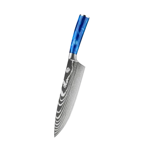Blue Resin Chef Knife 7 -inch